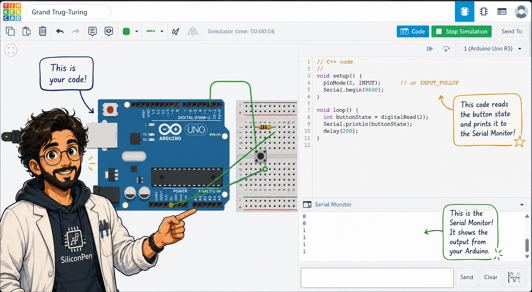 Starting the Serial Monitor